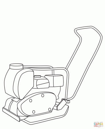 Vibratory Compactor coloring page | Free Printable Coloring Pages