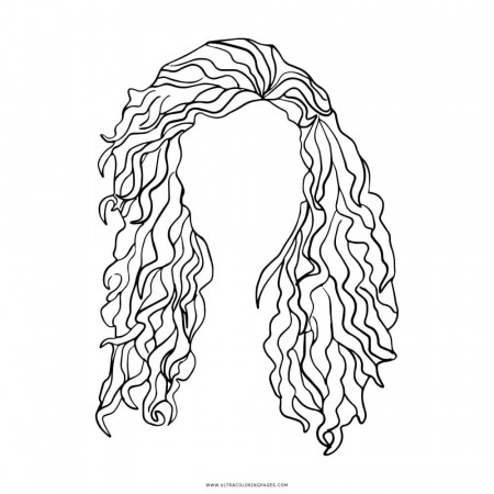 Beautiful Braid Hair Coloring Page - Free Printable Coloring Pages for Kids