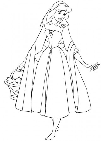Princess Aurora Sleeping Beauty Coloring Pages - Coloring Page