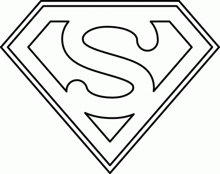 Superheroes Super Hero Mask Coloring Page Superman Logo ...