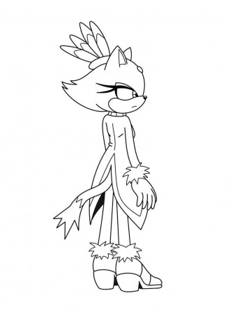 Blaze The Cat Coloring Pages - Coloring Style Pages