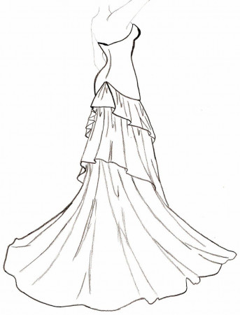 Other ~ Printable Wedding Dress Coloring Pages ~ Coloring Tone