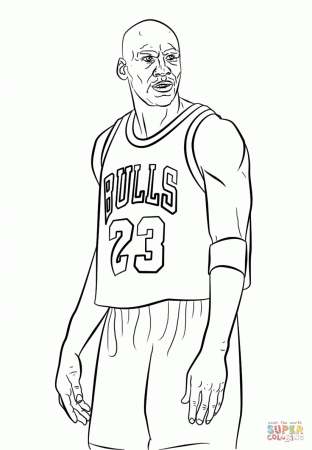 Michael Jordan coloring page | Free Printable Coloring Pages