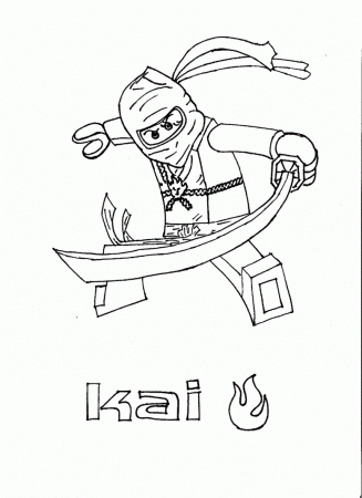 Free Coloring Pages Of Kai Zx Of Lego Ninjago 23 - VoteForVerde.com