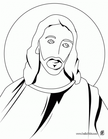 RELIGIOUS EASTER coloring pages - Holy Face of Jesus Christ