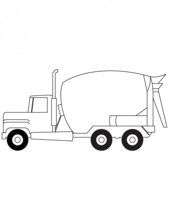 Cement truck coloring pages | Download Free Cement truck coloring ...