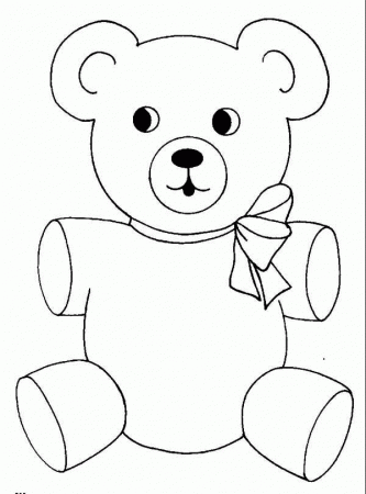 Teddy Bear - Coloring Pages for Kids and for Adults