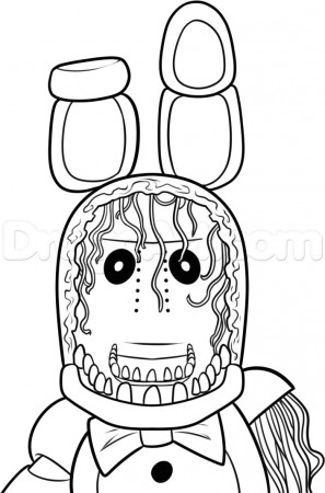how to draw withered bonnie step 11 | Monster coloring pages, Fnaf coloring  pages, Coloring books