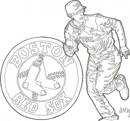 Coloring cartoon celebrates Opening Day for Boston Red Sox | NRI NOW