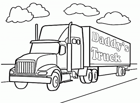 astounding 18 Wheeler Coloring Pages : New Coloring ...