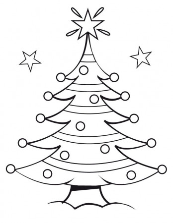 Christmas Trees Coloring Pages - Free Coloring Pages