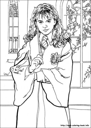 Harry Potter coloring page.58 | Harry potter coloring book ...