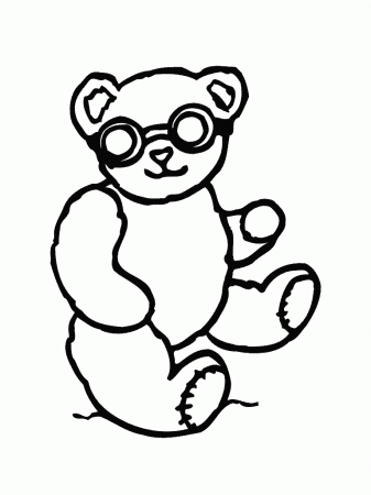 Real Common Sense - Reviews Book: glasses bear coloring pages