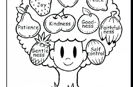 Fruit Of The Spirit Kindness Coloring Pages