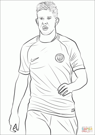 Kevin De Bruyne coloring page | Free Printable Coloring Pages