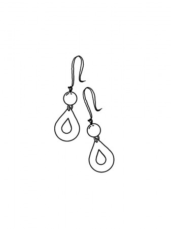 Earring coloring pages. Download and print Earring coloring pages