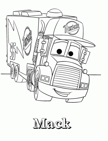 Coloring Guru Lightning Mcqueen Mack Truck coloring sheets | Monster truck  coloring pages, Truck coloring pages, Free kids coloring pages