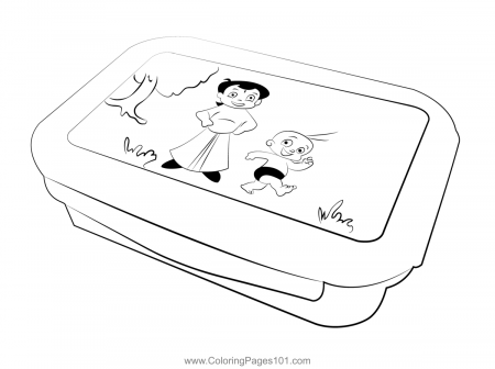 Chhota Bheem Lunch Box Coloring Page for Kids - Free Science Printable Coloring  Pages Online for Kids - ColoringPages101.com | Coloring Pages for Kids