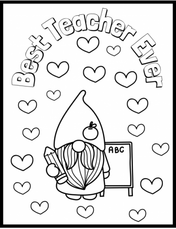 17 Free Teacher Appreciation Coloring Pages - 24hourfamily.com
