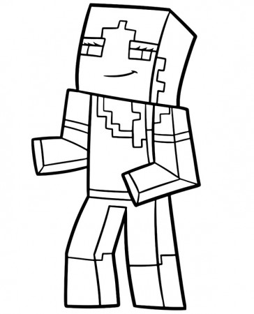 Printable Alex Minecraft coloring page - Topcoloringpages.net