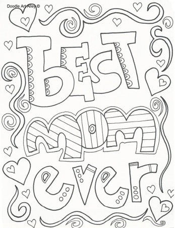 Coloring Pages | Best Mom Ever Coloring Pages