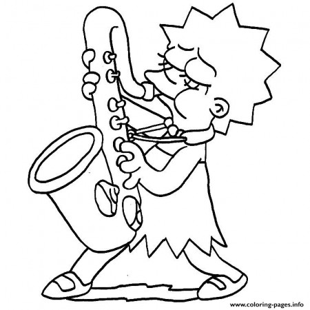 Lisa Simpson Coloring Pages Printable