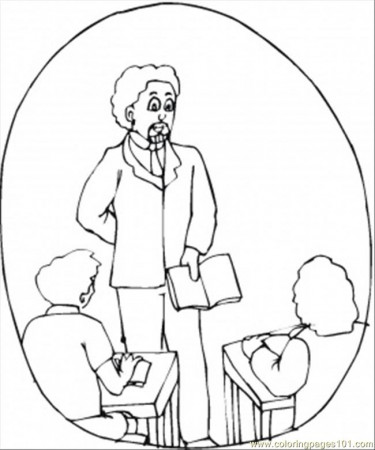 Teacher In The Class Coloring Page for Kids - Free Profession Printable Coloring  Pages Online for Kids - ColoringPages101.com | Coloring Pages for Kids