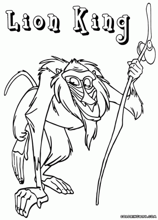 Rafiki coloring pages
