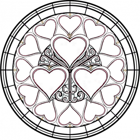 Stained glass window coloring pages download and print for free | Coloring  pages, Christmas coloring pages, Free coloring pages