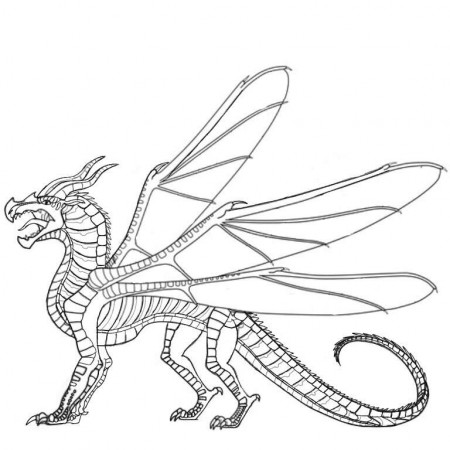 Wings Of Fire Dragon Coloring Pages Silkwing - pic-clam