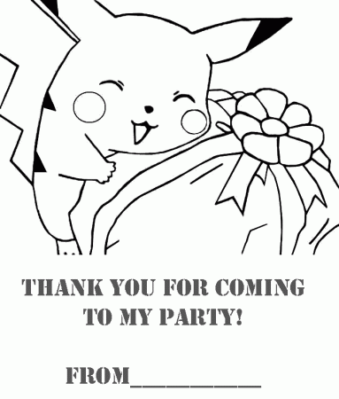 thank you pokemon coloring pages - Clip Art Library