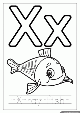 Letter X Worksheets, Flash Cards, Coloring Pages