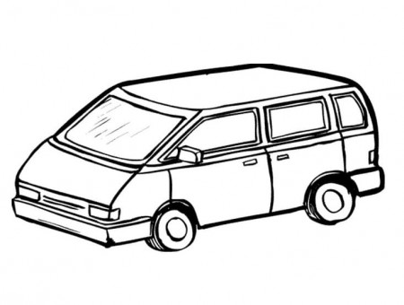 A Van Coloring Page - Free Printable Coloring Pages for Kids