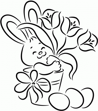 Easter Bunny Coloring pages | easter bunny colouring pages | bunny ...