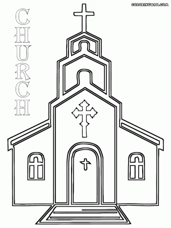 Languages Free Old Church Coloring Pages, Configuration Church ...