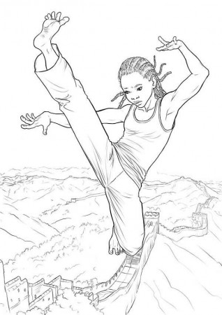 Karate Kid the Movie Coloring Page | Kids Play Color