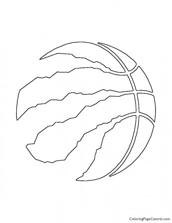 NBA Toronto Raptors Logo Coloring Page | Coloring Page Central
