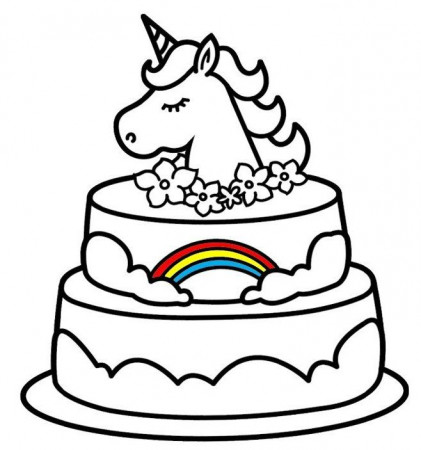 Free & Easy To Print Cake Coloring Pages | Cupcake Coloring Pages