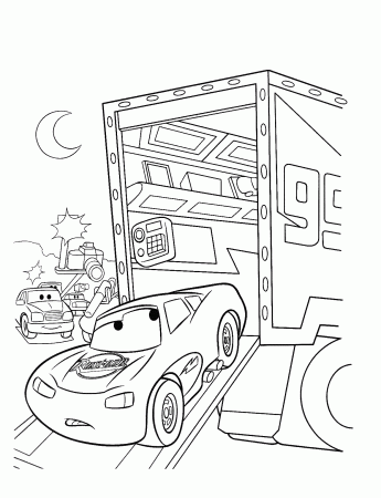 Free Printable Lightning McQueen Coloring Pages for Kids - Best ...