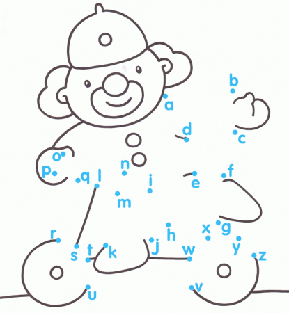 free printable dot to dot and puzzels for 3rd graders - Alphabet Dot To Dot Printables