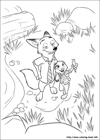 Zootopia Coloring Page