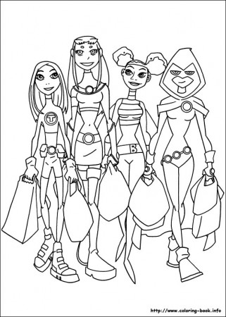 Teen Titans Coloring Page