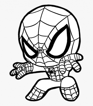 homem Aranha - Baby Spiderman Coloring Pages, HD Png Download - kindpng