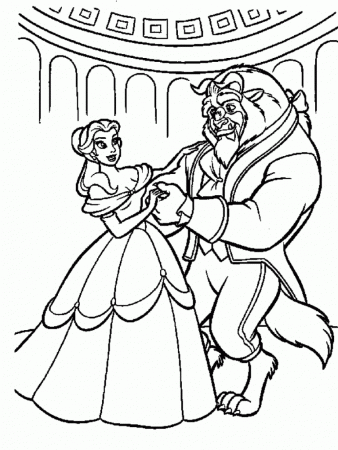 Beauty And The Beast Coloring Pages 17 - ColoringVerse