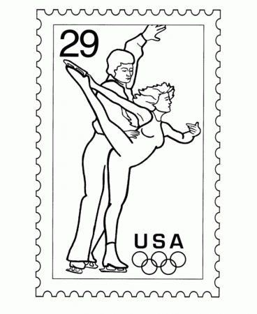 olympic ice skaters coloring pages - Clip Art Library