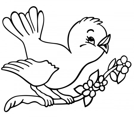 Sparrow Coloring Pages - Best Coloring Pages For Kids