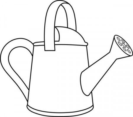 Pin on Watering Can Coloring Pages