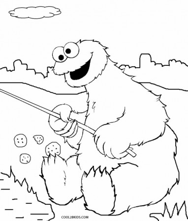 12 Pics of Printable Coloring Page Of Cookie Monsters Face ...