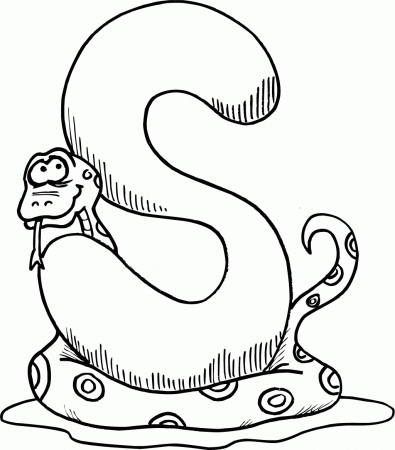 Printable Letter S Coloring Pages - Coloring