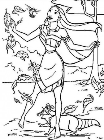 Pocahontas Coloring Pages Pictures Pocahontas Printable Coloring ...